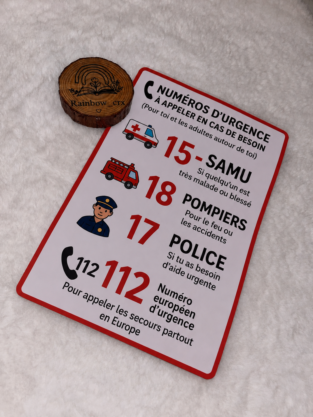 Affiche d’urgence